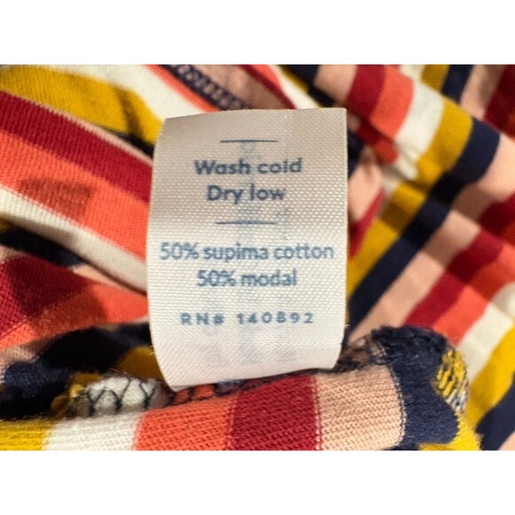 Marine Layer Merritt Crew Multi Stripe Long Sleeve Crew Cotton Modal Shirt Sz S - Picture 8 of 8